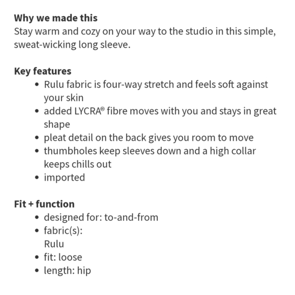 LULULEMON Warm Your Core Long Sleeve Tee - Picture 10 of 10